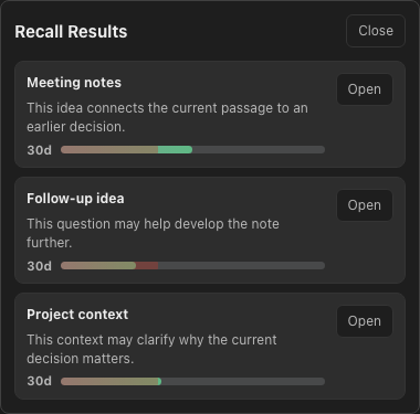 Recall Results 中重新浮现的 noh 候选